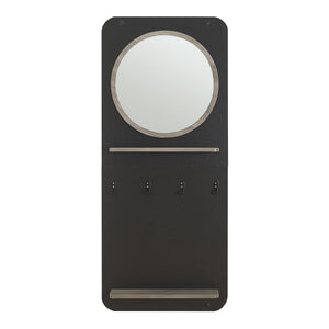 Pannello appendiabiti Helsinge con specchio 140x60x16 cm [en.casa]