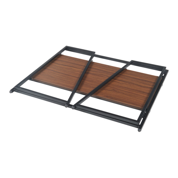 Scrivania pieghevole Ringerike 104,5x53x85,5cm Nero/Noce [en.casa]