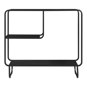 Consolle Færder Metallo 92x33x81 cm Nero [en.casa]