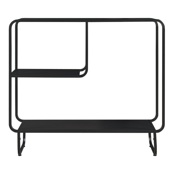 Consolle Færder Metallo 92x33x81 cm Nero [en.casa]