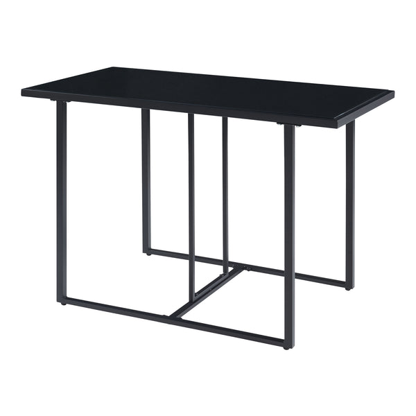 Set di mobili da giardino Accadia 3 pz. Nero/Marrone [casa.pro]