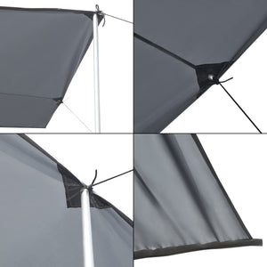 Tendalino per roulotte Beuningen 400x240x235 cm Grigio [pro.tec]