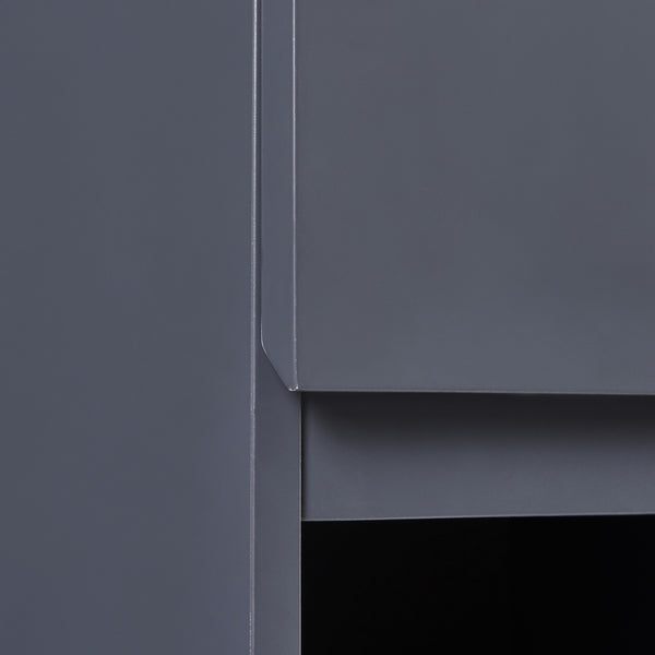 Pensile Overath 30x30x60 cm Grigio [en.casa]