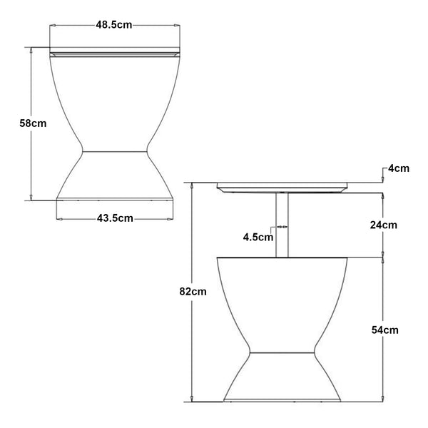 Banco refrigerato Atessa 58x48,5cm Marrone chiaro [casa.pro]
