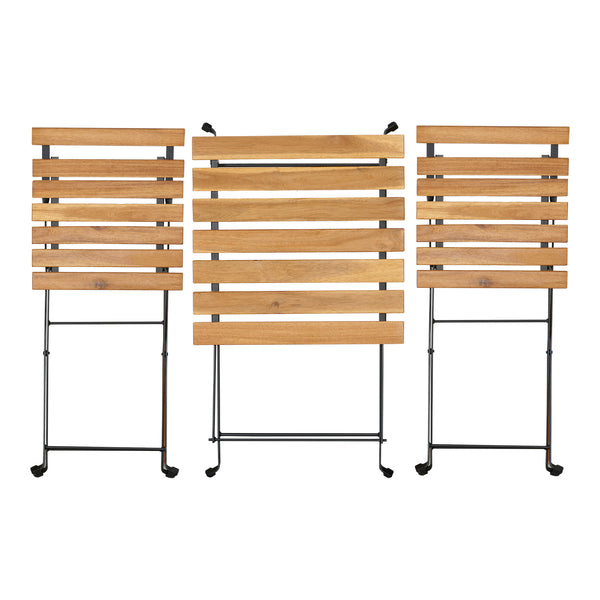 Set bistro Bovino 3 pz. Legno di acacia [casa.pro]