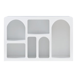 Sideboard Vågå con scomparti aperti 110x30x70 cm Bianco [en.casa]