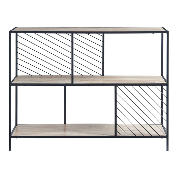 Consolle Övertorneå 100x30x75 cm Nero/Quercia [en.casa]