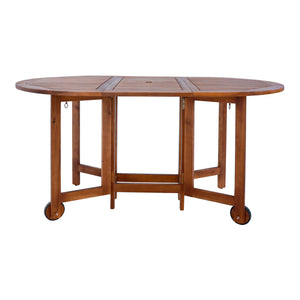 Set da Pranzo per Esterno Acerenza in Legno di Acacia Certificato FSC® [en.casa] 