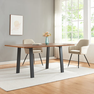 Struttura del tavolo set da 2 Kraftisried 72x70cm Nero [en.casa]