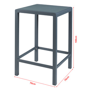 Set tavolo bar Avise 3 pz. Alluminio [casa.pro]