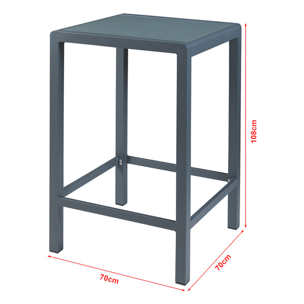 Set tavolo bar Avise 3 pz. Alluminio [casa.pro]