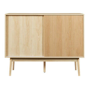 Sideboard Landskrona 115x40x90 cm effetto quercia [en.casa]
