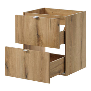 Set NEWPORT Mobile Pensile Sottolavabo con Lavandino e Specchio LED - Effetto Rovere [en.casa]