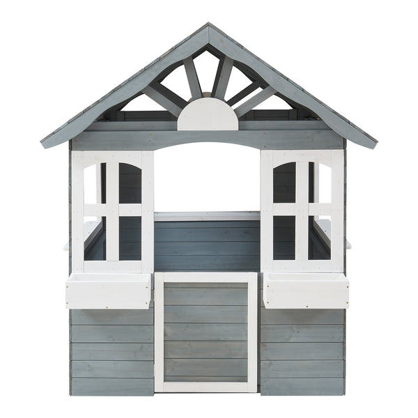 Casetta Giocattolo Vesa da Giardino in Legno di Abete 138x120x102 cm casa.pro