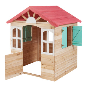 Casetta Giocattolo Lulä da Esterno in Legno di Abete 130x115x101 cm casa.pro
