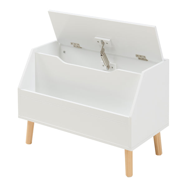 Cassa dei giocattoli Aavanrar 60x30x43 cm Bianco [en.casa]