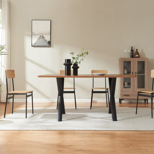 Struttura del tavolo Klixjö set da 2 in acciaio 72x70x10 cm nero [en.casa]