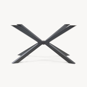 Struttura del tavolo Bemeenel 120x75x72 cm Acciaio Nero [en.casa]