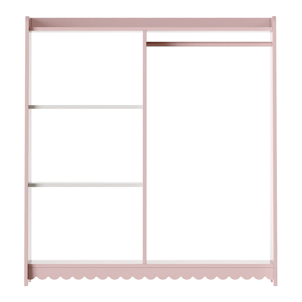 Guardaroba per bambini Vestnes 90x80x38 cm Cotton Candy/Bianco [en.casa]