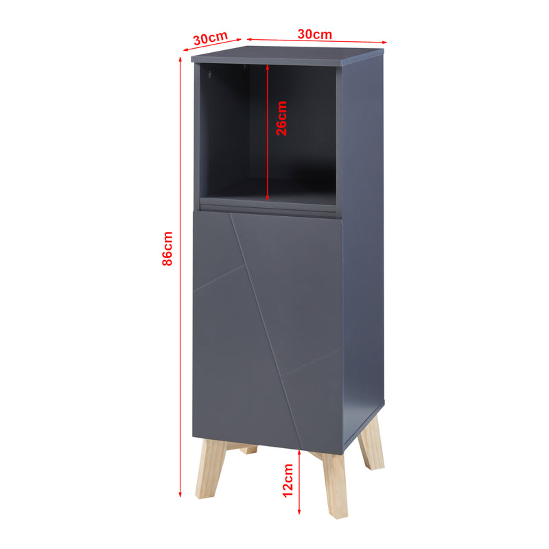 Schizzo in scala Set Mobili da Bagno Overath Arredo Completo 5 Elementi [en.casa] 