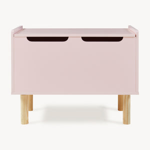Baule per Giocattoli Virer Cassapanca per Cameretta 60 x 40 x 45 cm - Rosa [en.casa]