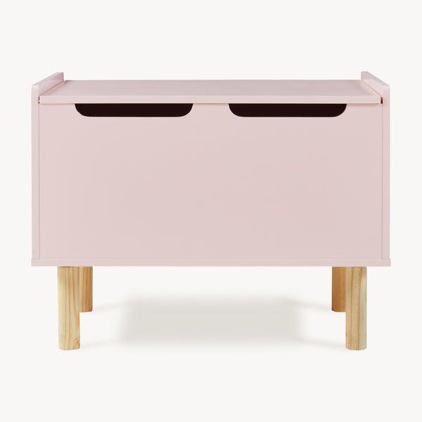 Baule per Giocattoli Virer Cassapanca per Cameretta 60 x 40 x 45 cm - Rosa [en.casa]