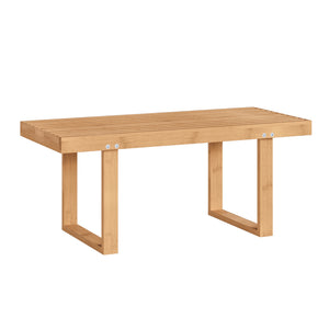 Panca da Ingresso Aarela Seduta in Bambù Naturale 91 x 41 x 38 cm [en.casa]