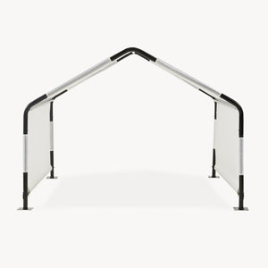 Tenda da Esterno Valevali per Cani Cuccia Impermeabile 122 x 122 x 90 cm - Nero/Bianco [en.casa]