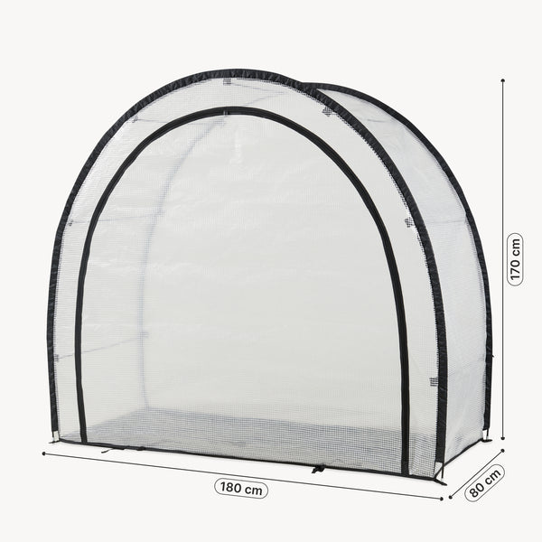 Serra da Giardino Larshasas per Coltivazione Pomodori e Piante 180x80x170 cm - Traslucido [en.casa]