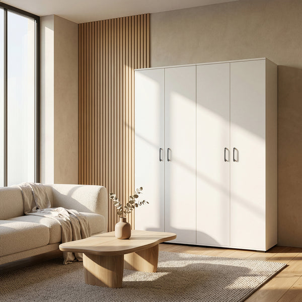 Armadio Chalvefted 175x60x35 cm Bianco [en.casa]