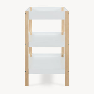 Fasciatoio Oupilu con 2 ripiani 91x82x53 cm Bianco [en.casa]