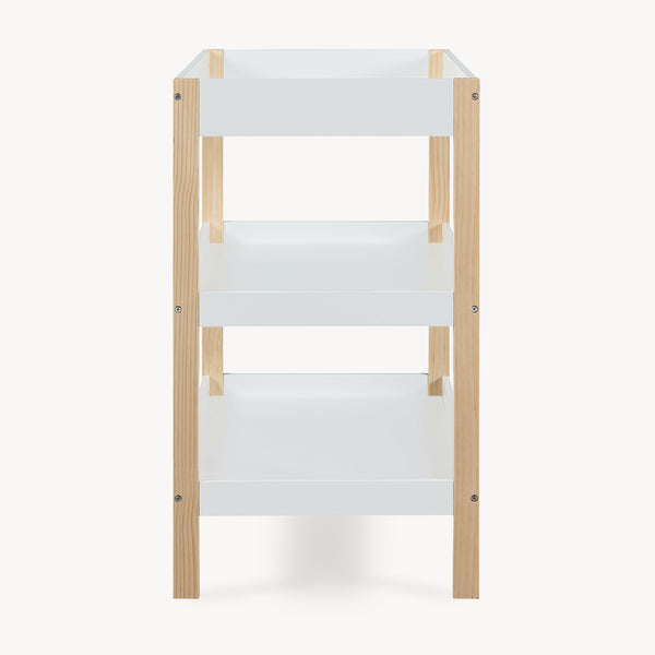 Fasciatoio Oupilu con 2 ripiani 91x82x53 cm Bianco [en.casa]