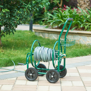 Carrello in metallo per tubo da 3/4' - fino a 60m di tubo - avvolgitubo per tubo da giardino [pro.tec]