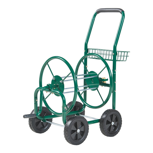 Carrello in metallo per tubo da 3/4' - fino a 60m di tubo - avvolgitubo per tubo da giardino [pro.tec]