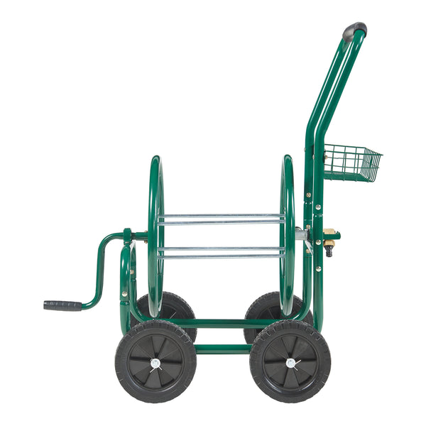 Carrello in metallo per tubo da 3/4' - fino a 60m di tubo - avvolgitubo per tubo da giardino [pro.tec]