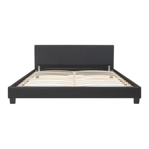 Letto in ecopelle 180x200 cm Nero Corium