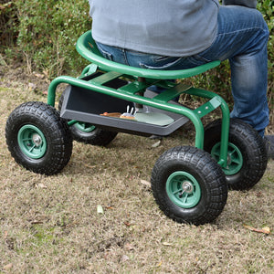 Sedile da giardino mobile fino a 135 kg Verde pro.tec