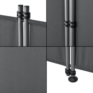Paravento Modica a 4 Pannelli Divisorio con Struttura Pieghevole (AxL) 170x215 cm pro.tec