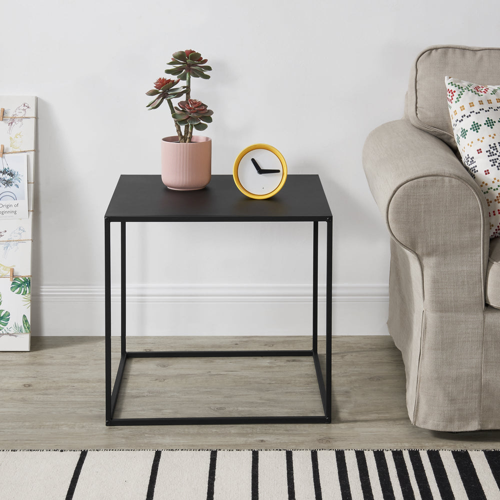 Consolle in metallo nero in varie dimensioni [en.casa] - premiumXL