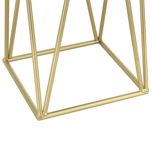 Set Lennik di 2 Supporti per Piante con Coprivaso in Metallo - Colore Rame / Nero [en.casa]