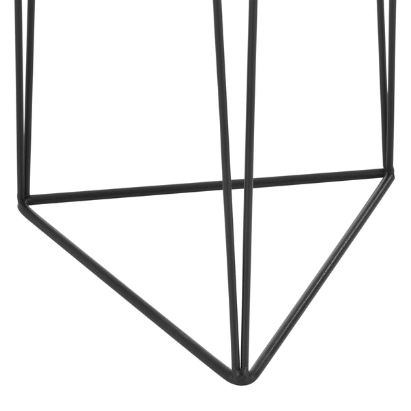 Set da 2 supporti per piante Roosdaal in metallo nero color ottone en.casa