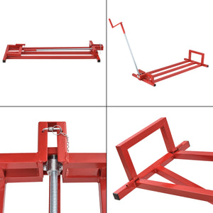 Sollevatore per trattorino da prato Max 300 kg Acciaio Rosso pro.tec