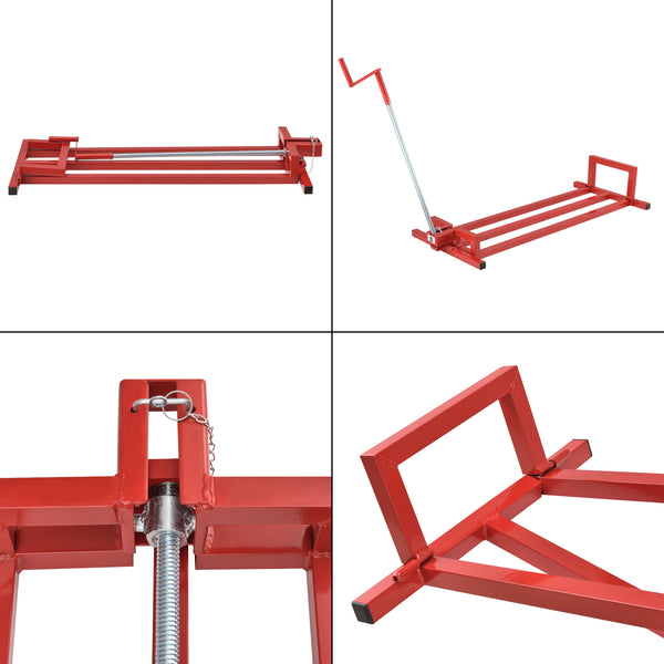 Sollevatore per trattorino da prato Max 300 kg Acciaio Rosso pro.tec