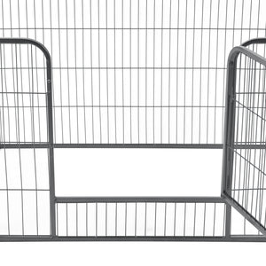 Recinto Gabbia per Piccoli Animali in Acciaio con Porta 125 x 85 x 70 cm pro.tec