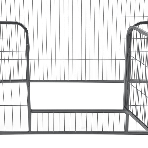 Recinto Gabbia per Piccoli Animali in Acciaio con Porta 125 x 85 x 70 cm pro.tec