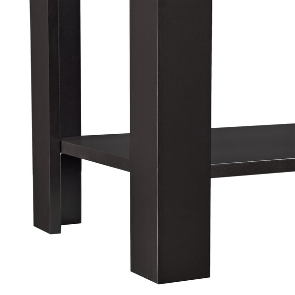 Tavolino laterale Chur 60 x 30 x 61,3 cm marrone en.casa