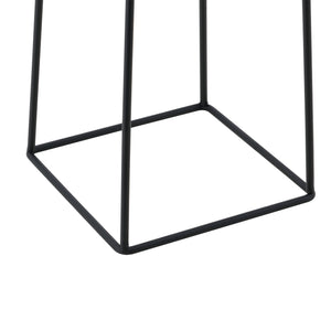 Supporto per vaso da fiori Meise 2 pz. Nero-Oro en.casa