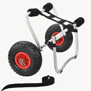 Carrello Pieghevole in Alluminio per Trasporto Kayak Canoa in.tec