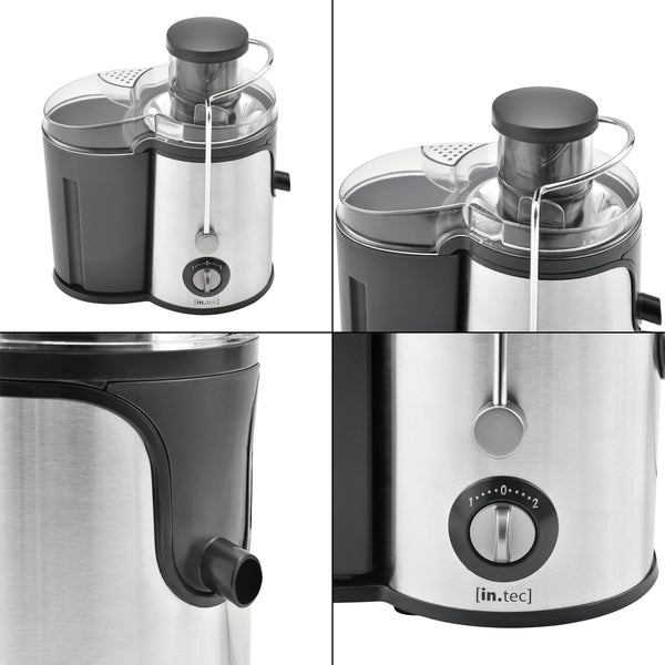 Centrifuga di Succo a Freddo da Frutta e Verdura - Materiale in Acciaio Inossidabile - Potenza 600W