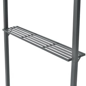 Padiglione per barbecue Parga 250x241x151cm Grigio scuro en.casa